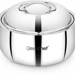 greenchef Double wall stainless steel air lock casserole 1000 ML capacity - Fusion Serve Casserole-picture-24