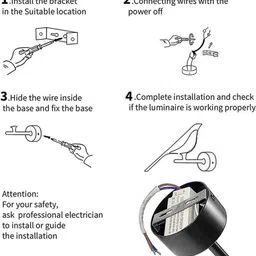 kayuv Wallchiere wall lamp beautiful metal bird Chandelier Ceiling Lamp image 5