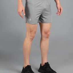 lemona Solid Men Silver Regular Shorts image 3