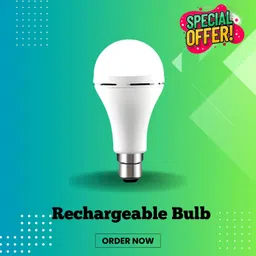 sacro Rechargeable Emergency Bulb With Inverter Bulb for home 4Hrs battery backupS435 3 hrs Bulb Emergency Light image 1
