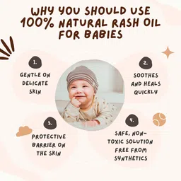 coco crush Rash Oil for Babies - Diaper & Nappy Rash Relief, Organic, Prevents Irritation image 2