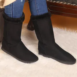 carlton london Women's Mid-Calf Faux Fur Lined Winter Boot Boots For Women image 1