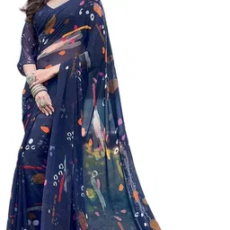 yashika Floral Print Daily Wear Georgette Saree image 3