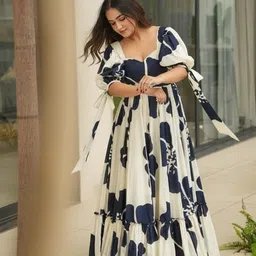 rahigomar Rayon Blend Stitched Anarkali Gown image 3