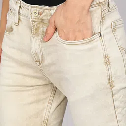 killer Men Slim Mid Rise Beige Jeans image 5