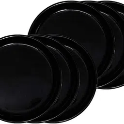 sahu traders microwave safe plate '11 inch' black Dinner Plate-picture-19