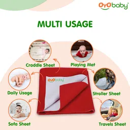 oyo baby Cotton Baby Bed Protecting Mat image 4
