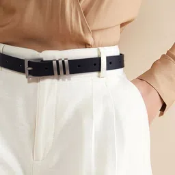 salty Women Casual, Formal, Party Black Artificial Leather Belt-picture-24
