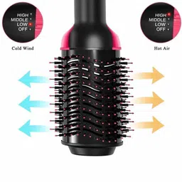 One Step Hair Dryer, 4 in 1 Hot Air Brush for Drying, Straightening ND07 Hair Curler-image-85