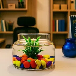 lhc Attractive Glass Vase Without Flower Glass Vase image 1