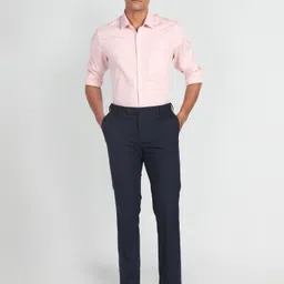 arrow Men Slim Fit Solid Spread Collar Formal Shirt image 3