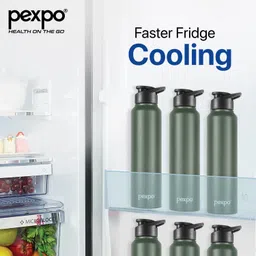 pexpo Sports and Hiking Stainless Water,Chromo - Xtreme 950 ml Bottle image 3