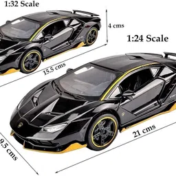 navrangifashion Navrangi Die-Cast 1:24 Scale Metal Sports Car Model with Pull Back Action image 3