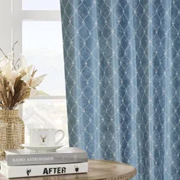 excel bazaar 152 cm (5 ft) Window Polyester Room Darkening Curtain (Pack Of 2) image 2