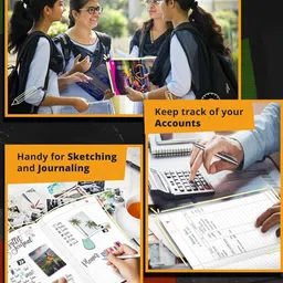 target publications A4 Size Long Notebooks | Single Line copy | 76 Pages | 21 x 29.7 cm | Set of 6 A4 Notebook Single Line 456 Pages image 5