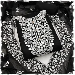 stylescope Unstitched Cotton Blend Salwar Suit Material Embroidered-picture-15