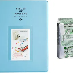 FUJIFILM Mini 10X1 macaron Instant Film With 128-sheet Skyblue Album for mini Film Roll image 5