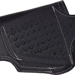 shah Unisex Tueling Leather Cheetah .30 +.45 Universal Size Cover Racquet Carry Case/Cover Free Size image 2