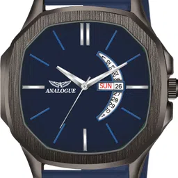 analogue Hexa Gun Metal Series | Smart Watch Strap | 3D Glass | Smart Clip | Day & Date Analog Watch - For Men ANLG-917-BLUE-BLUE-DD-picture-12