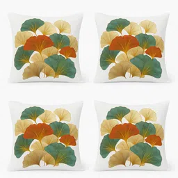 flipkart smartbuy Microfibre Cushion Pack of 4 Floral Nature Fusion Edition-picture-29