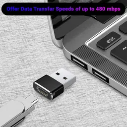 VOOCME USB 3.0 Type C Female to USB A Male Connector/Converter/Adapter Compatible for All Type-C Devices ( PACK OF 1) Laptop Accessory image 4