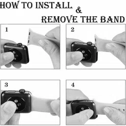 BLACK LOVIES 42/44/45 mm Smartwatch Strap Compatible with Appl watch Series 7 /6/5/4/3/2/1/SE 44 mm Silicone Watch Strap image 2