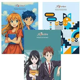 aperture Casual Kids School Design Regular Notebook Longbook Regular Notebook Single Line, Durable Cover 192 Pages-picture-10