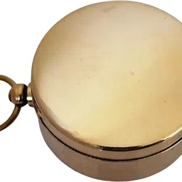 shoptreed Stanley London Brass Scouting Pocket Compass with Lid Compass image 4