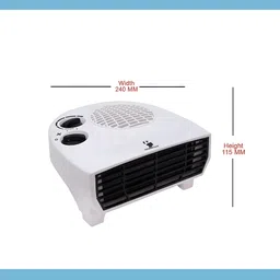 powertech Powerteck 2000 W Room Heater | Safety Mesh Grill Fan Room Heater image 4