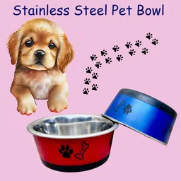movson 200ml Small Stainless Steel Printed Cat Bowl with Non Skid Rubber Bottom Stainless Steel Pet Bowl-picture-27