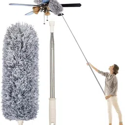 flyder Fan Mop Microfiber Feather Duster Bendable-Extendable Window Blinds, Wet&Dry. Microfibre Dry Brush-picture-26