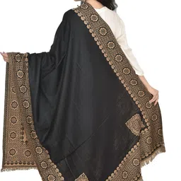 BAISA Wool Solid Women Shawl image 5