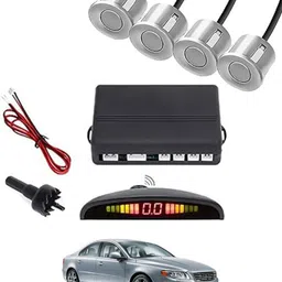 peeps store Universal 4 Silver Reverse Parking Sensor-PS25A130 Universal 4 Silver Reverse Parking Sensor-PS25A130 Parking Sensor-picture-14