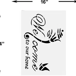 creation universe 40603 Welcome Stencil image 3