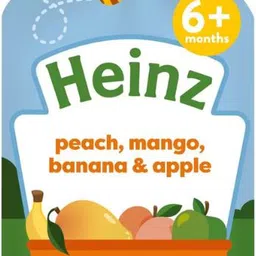 heinz Organic Peach, Mango, Banana & Apple Baby Puree, UK-made Cereal-picture-25