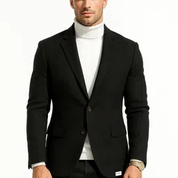 essentiele Men Woven Single Breasted Wedding Blazer-picture-42