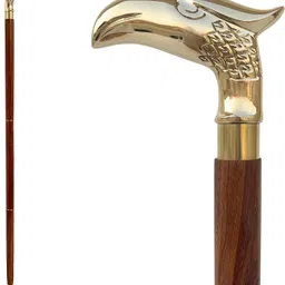 ascent india Brass Eagle Handle Cane Walking Stick for Men and Women Wooden Cane Walking Stick-picture-14