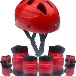 rioff Protective Skating Guard Set (Red) (Large) 12 To 16 Years Skating Guard Combo-picture-28