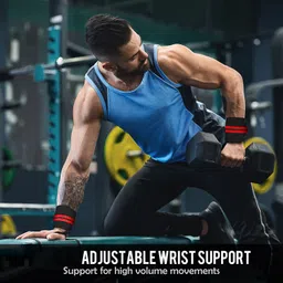 true indian Wrist Band For Wrist Support And Thumb Loop Strap For Gym Workout Fitness Accessory Kit Kit image 5