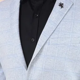 cantabil Men Checkered Single Breasted Casual Blazer image 5