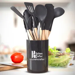 multicolors Silicone Kitchen Utensils Spatula Spoon Set12 Pcs with knife set Kitchen Tool Set-image-33