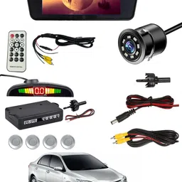 abjd Universal Black 7inch BT Screen/Reavers Parking Camera/Silver Sensor For Car-09 Multicolor LCD-picture-22