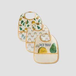 juniors by babyshop Printed Bib with Snap Button Closure - Set of 3-picture-10