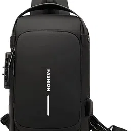 tatuaa Black Men & Women Shoulder Bag Bag backpack Anti Theft Sling For Men & Women Waterproof Shoulder Body-picture-17