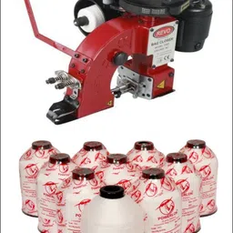 Bag Closer Sewing Machine Double Neddle DAD + Powerlon White PP White 2 Ply Unbreakable Bag Closer Thread 1000 Mtr ( Pack Of 10 ) Electric Sewing Machine-image-16