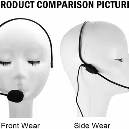 kh Professional Headset Microphone, Flexible Wired Boom (3.5mm Connector Jack) Microphone image 4