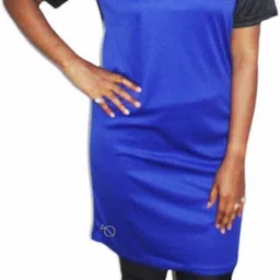 aqua holic FASHION Solid Women Swim-dress Blue Swimsuit image 2