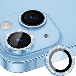 prozzile Back Camera Lens Glass Protector for iPhone 15 Plus, iPhone 15, Premium Bling Diamond Camera Protector Individual Ring-picture-10