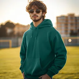 veirdo Men Full Sleeve Solid Hooded Sweatshirt-picture-17