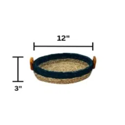 swadeh Single Blue Sabai Grass Turquoise Trail Origin Baskets image 3